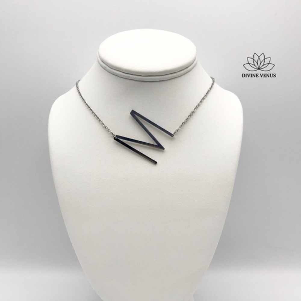 Letter M Necklace | Stainless Steel